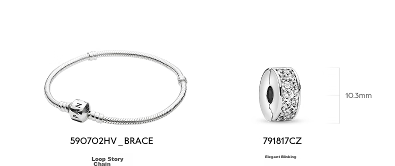 Pandora Dreamy Blue Bracelet Set, Exquisite High-End Design Birthday Gift for Girlfriend 4