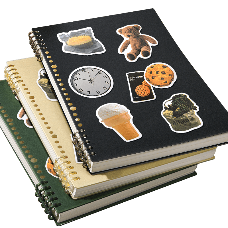 Shuxing B5 Loose-Leaf Notebook, 60 Sheets, Aesthetically Pleasing, Detachable, Specially Designed for High School Students' Diaries, Middle School Students' Notebooks, Spiral-Bound Error Correction Booklets, Loose-Leaf Binder for Students, Cream Yellow Color