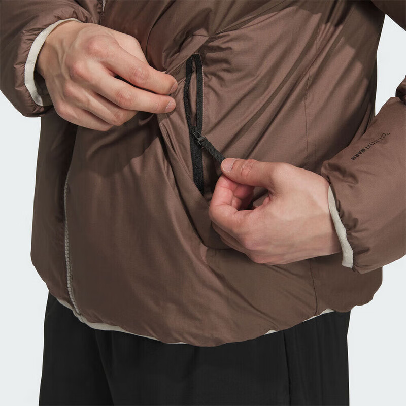 Adidas Men's Sports Style Series 3S RVSB D JKT Short Down Jacket KC2492 Earth Brown L 4