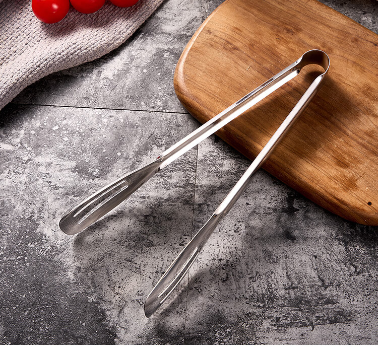 Suncojia 304 Stainless Steel Steak Tongs, Multifunctional Food Tongs, Barbecue Tongs, Kitchen Bread Food Tongs, Baking Tools 10