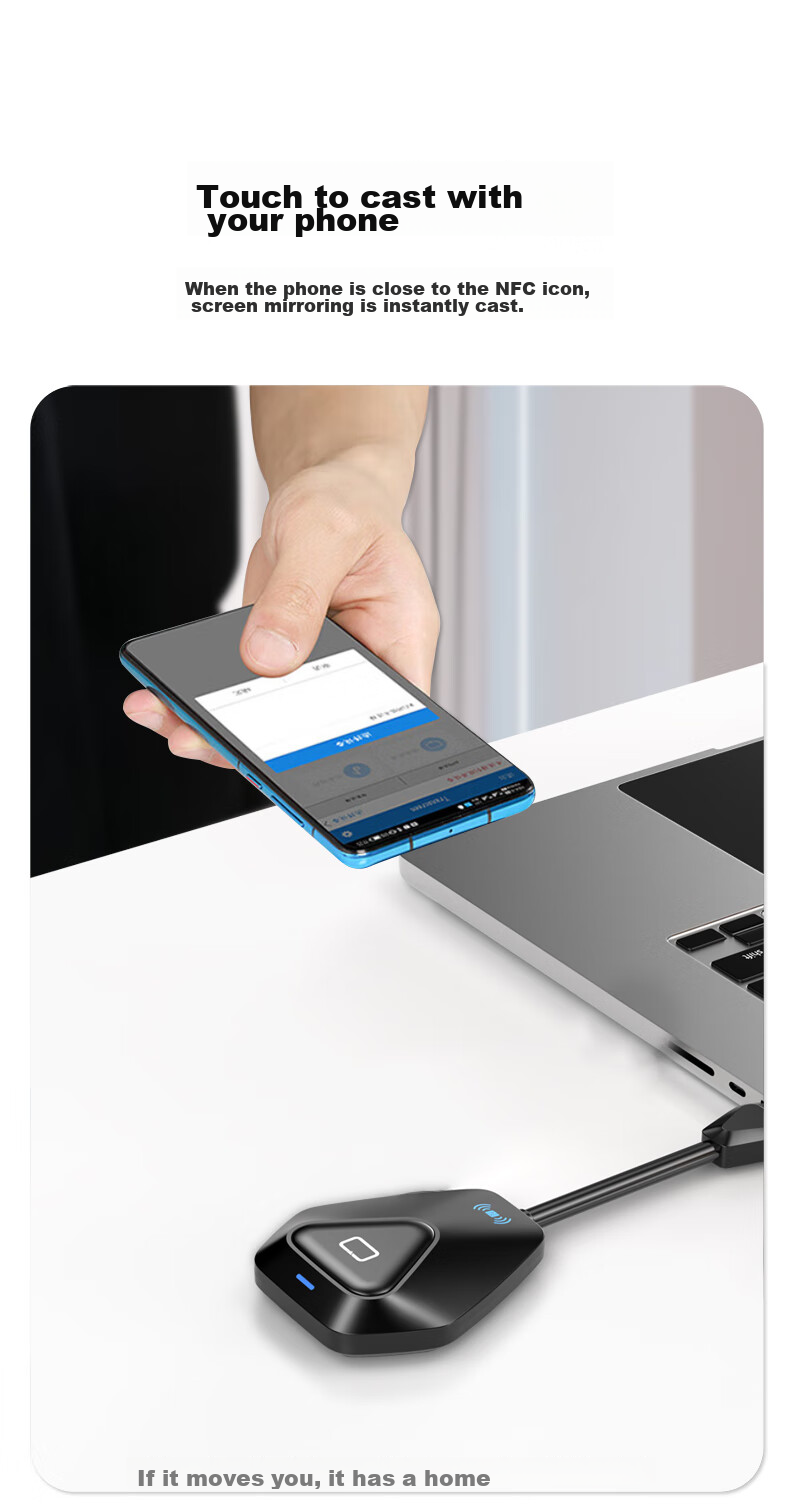 BIAZE HDMI Wireless Screen Mirroring Device, USB/Type-C Transmitter, Conference Screen Sharing Tool, Compatible with Smartphones, Laptops, for Connecting to TVs, Monitors, Projectors, Point-To Distance of 50 Meters 18