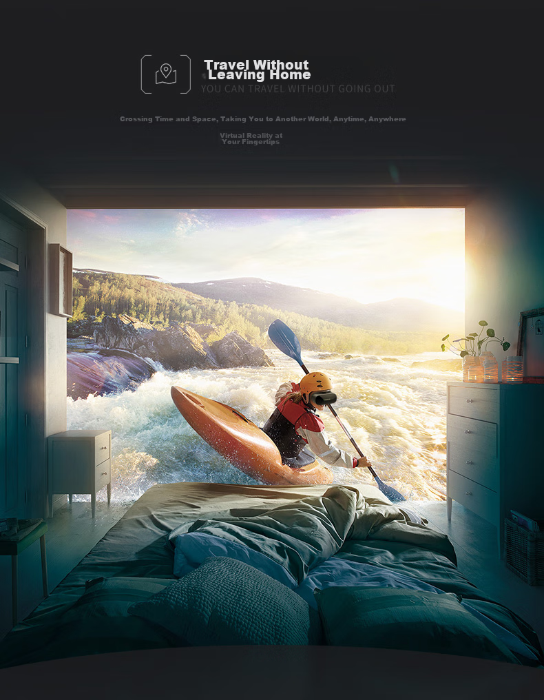 Qianhuanmojing VR All-In AIO5 VR Glasses, XR Glasses, 3D Smart Glasses for Watching Movies And VR Gaming, Head-Mounted Display 7