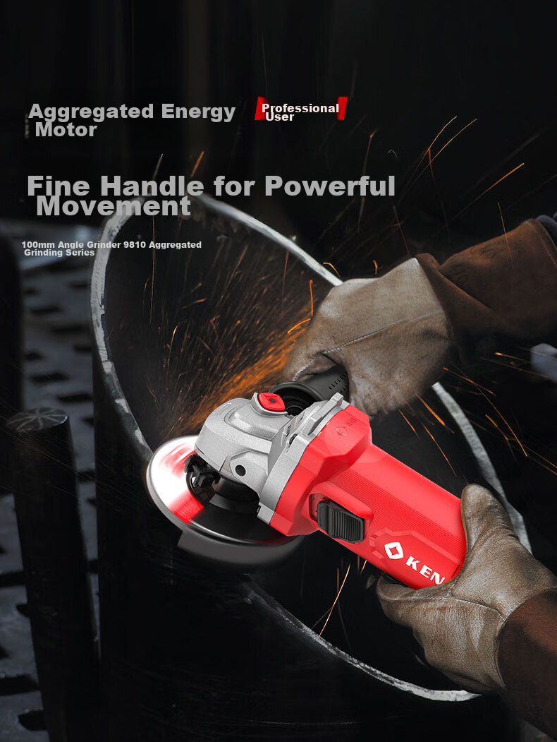 KEN Angle Grinder, Genuine Cutting Machine, Small Household Multi-Functional Polishing Machine, Metal Cutting And Grinding Hand Grinder 1
