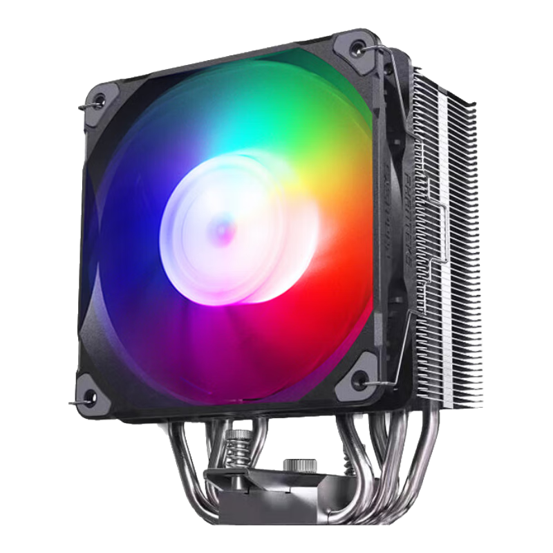 PHANTEKS Polar S4 Single Tower Anti-Gravity 4 Heat Pipe CPU Air Cooler (High Airflow ARGB Fan, Includes High-Performance Thermal Paste, Heat Spreader, And Noise Reduction Device)
