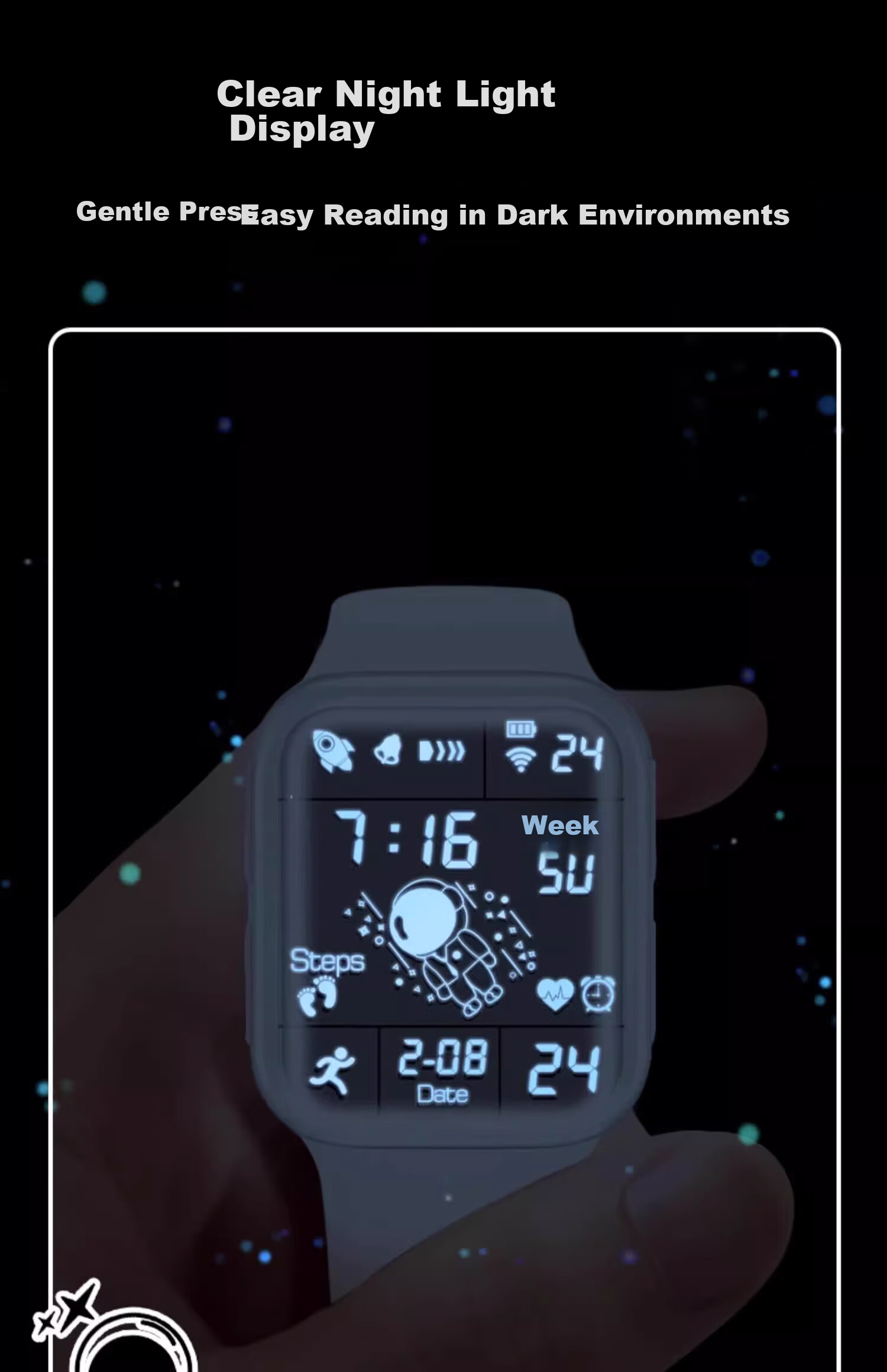 MAX-G Full-Screen Watch for Teenagers, Middle School Students, Girls, Boys, Electronic Watch with Waterproof, Luminous, Multifunctional Sports Design for Childre 8