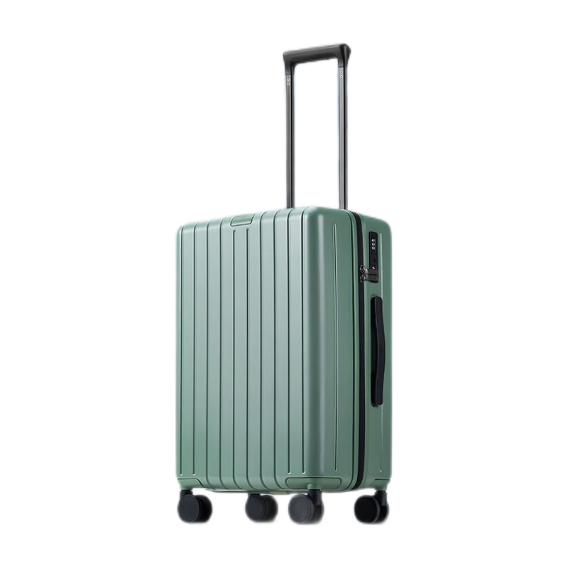 JD Original German PC Large Capacity Suitcase, Unisex Trolley Case, Carry-On Luggage, Misty Green, 20 Inches