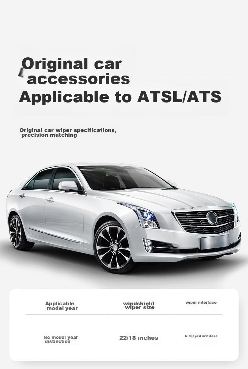 Goodyear Cadillac ATS-L Windshield Wiper Blades, Original Quiet Factory Cadillac ATS Wiper Blades, 22/18 7