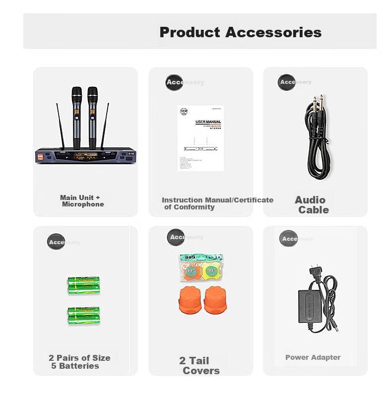 BBS G-28 [Flagship Bestseller], Wireless Microphone System, UHF Dual-Channel Professional Teaching Microphones, Stage Host Microphones, KTV Home Karaoke System for Family Use 22