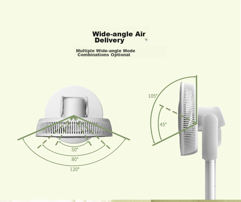 KEHEAL Household Electric Fan Air Circulator, Office Floor-Standing Desktop Dual-Use Low Noise DC Inverter Remote Control Negative Ion R6 11