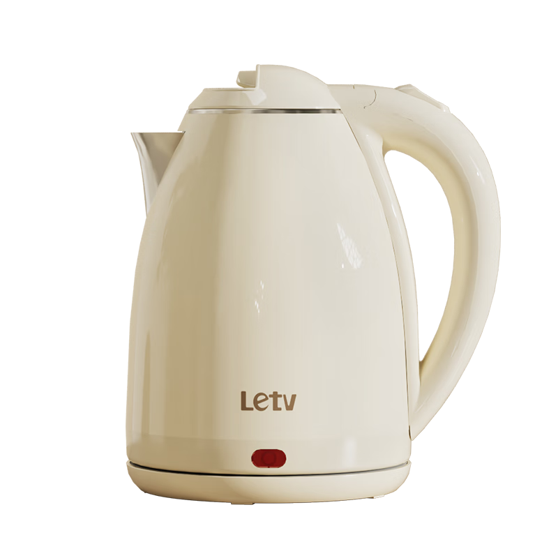 LeshiTV Electric Kettle, Large Capacity Household Water Boiler, 304 Stainless Steel Double-Layer Hotel Kitchen Electric Kettle, Fast Heating Device, Power-Off Small Appliance, Electric Pot, 1.8L