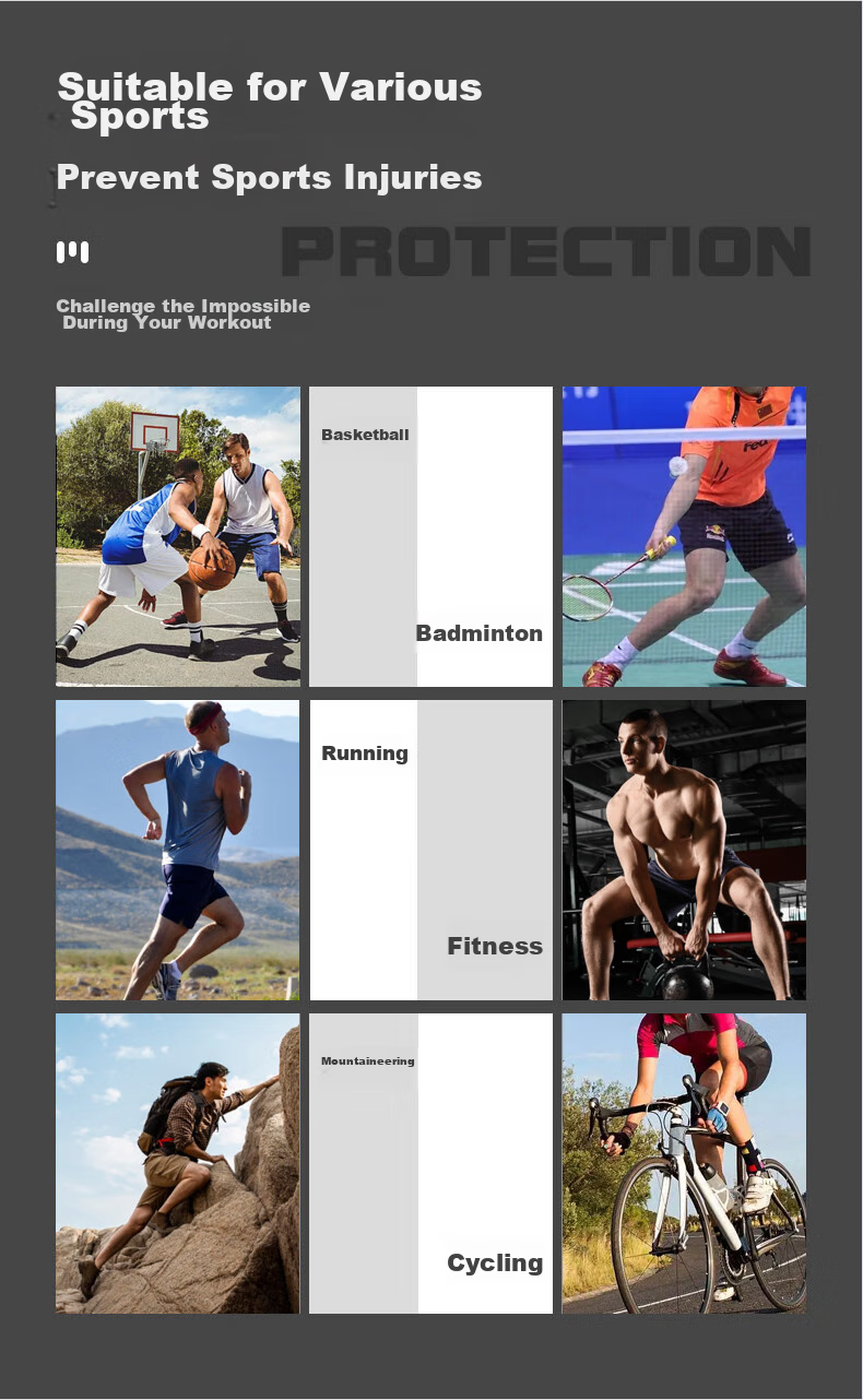 NAILEKESI N Knee Brace Professional Sports Men's Knee Joint Protector for Meniscus Injury Fixation Bandage Compression Badminton Basketball 3
