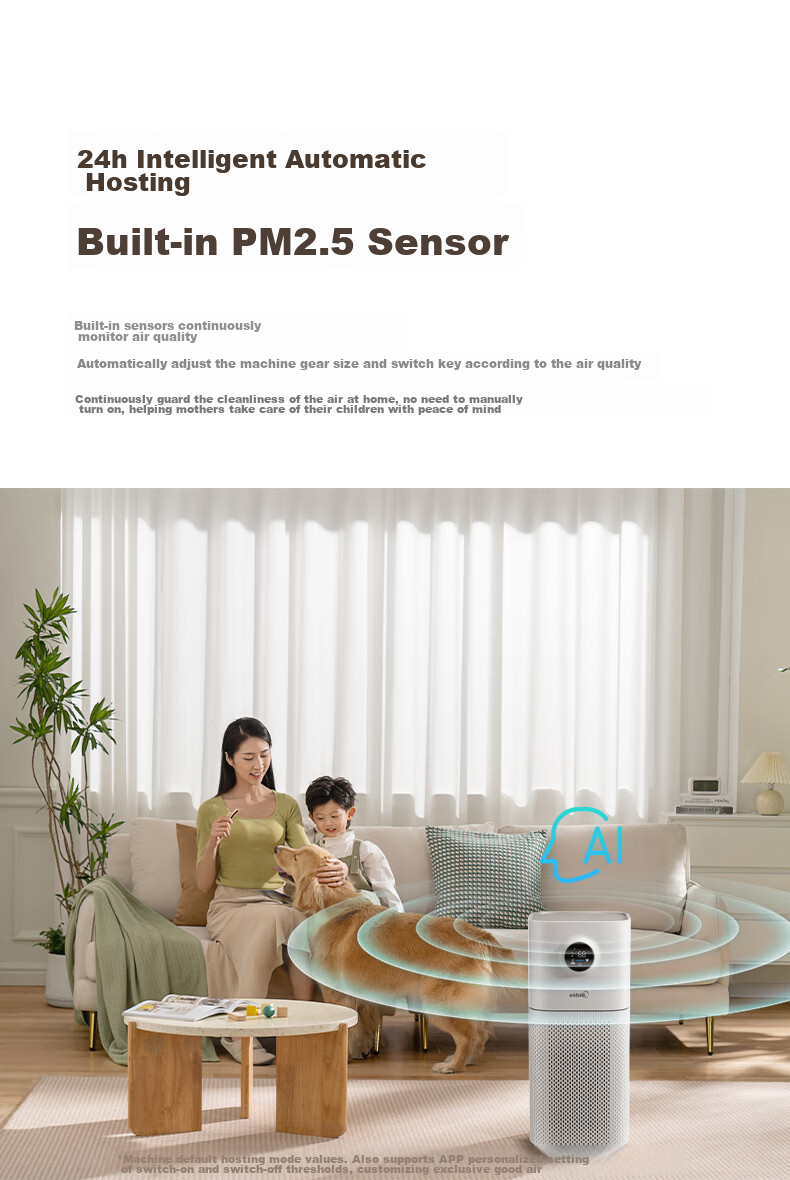 Midea [Mother And Baby Grade] Air Purifier for Home Use, Removes Formaldehyde, Smoke Odors, Allergens, Pollen, Air Purification Machine Forest Home L1 Lite 14