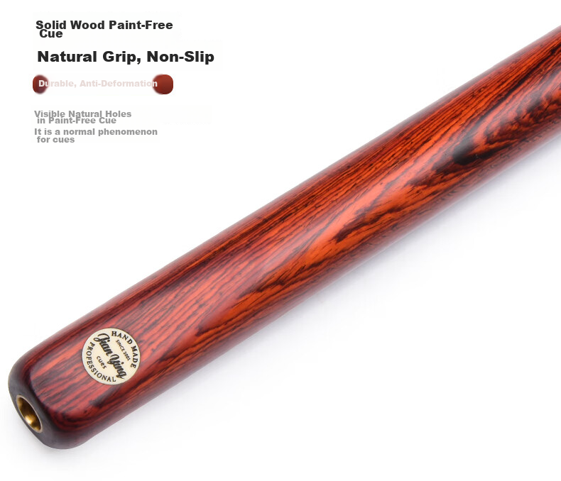 Jianying Billiard Cue, Chinese Black Eight 8-Ball Cue, Small Tip Straight Cue, Chaoyue Series Red Lotus 14