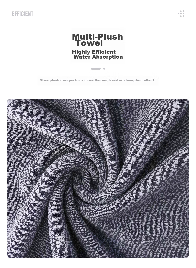 Goodyear Car Wash Towel, Double-Sided High-Density Short Plush, Lint-Free, Absorbent, Thickened, Pack of 2, GY-5054 3