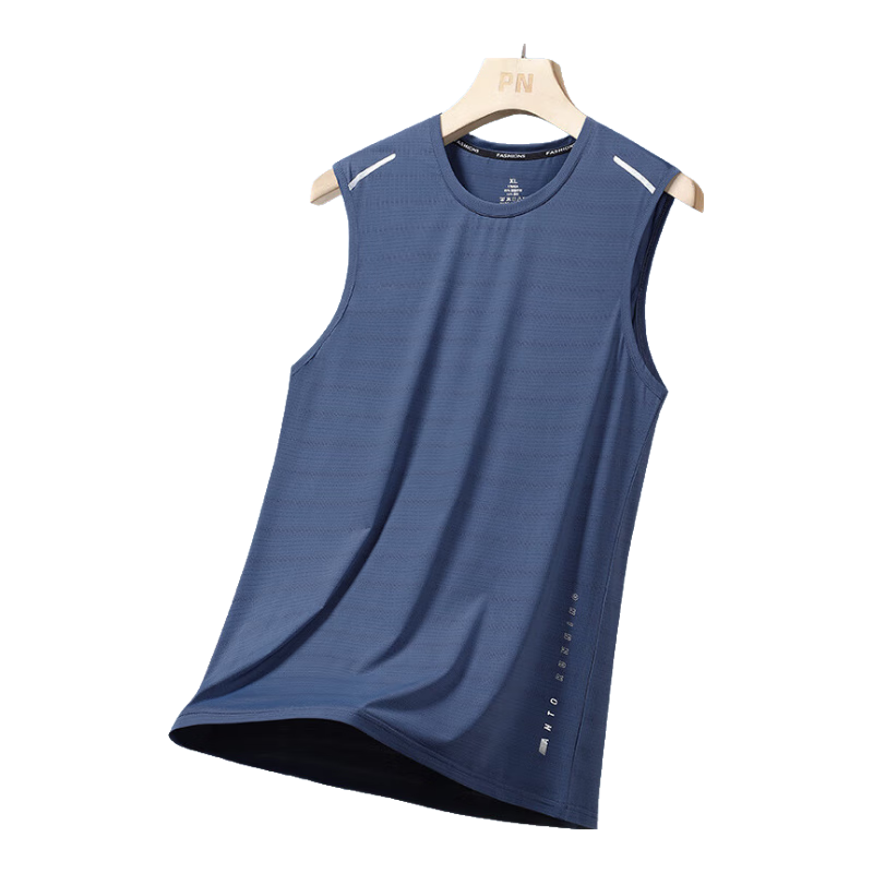 MiiOW Ice Silk Sports Tank Top for Men, Summer Quick-Dry Mesh Breathable Sleeveless T-Shirt Fitness Wear, Father's Day Gift