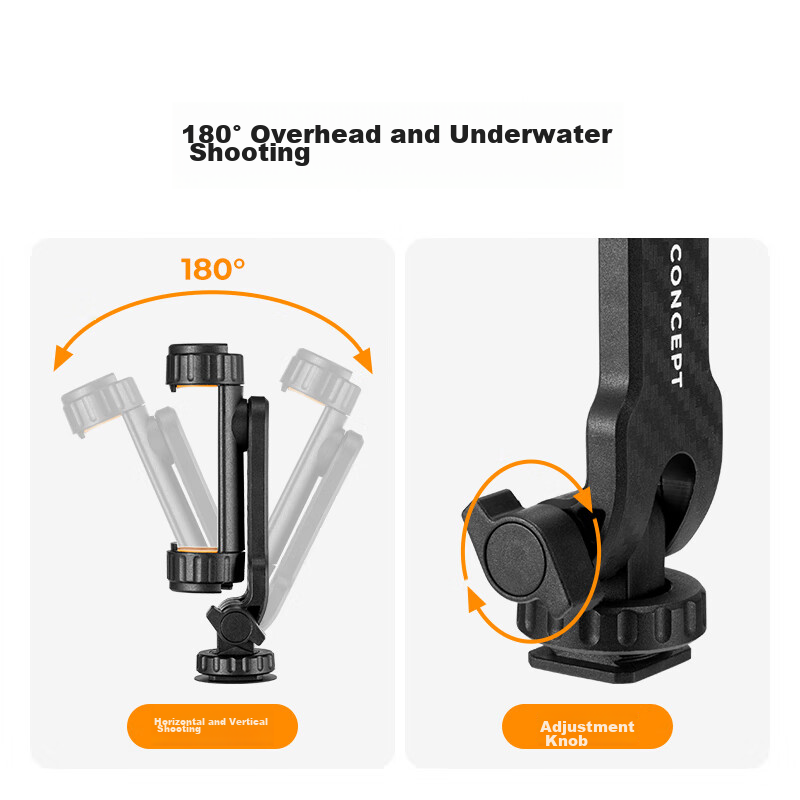 Zhuoer Dual-Cooling Boots Multi-Interface Tripod, Selfie Stick Floor Stand, Gimbal Pocket Pan-Tilt Camera Extension Rod, Handheld Portable Mini Internet Celebrity Selfie Live Streaming Phone Clamp 4