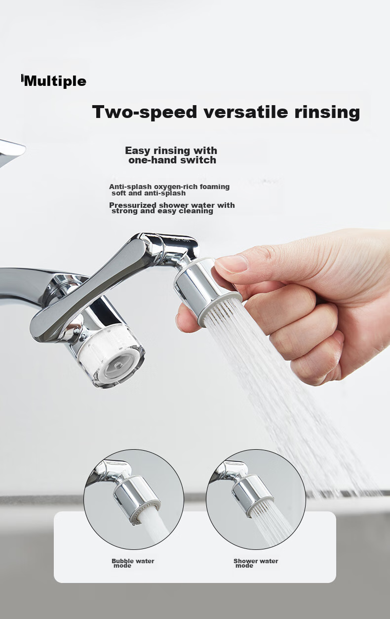 SUPOR Faucet Aerator, 1080 Filter Extender, Kitchen Sink Universal Rotating Splash-Proof Device, Mechanical Arm S 15