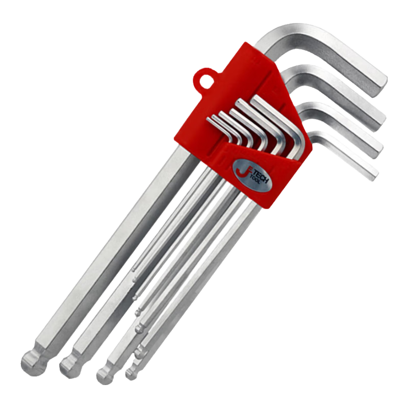JETECH Hex Key Wrench Set Extra Long Ball End Screwdriver 6-Piece Household Repair Tool 10-Piece Set BL-C10