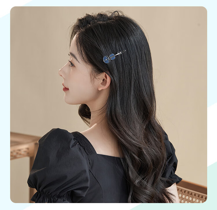 CHIMERA Violin Hair Clip, Stylish Korean Version Bangs Clip, Side Clip, Barrette for Girls, Birthday Gift 6