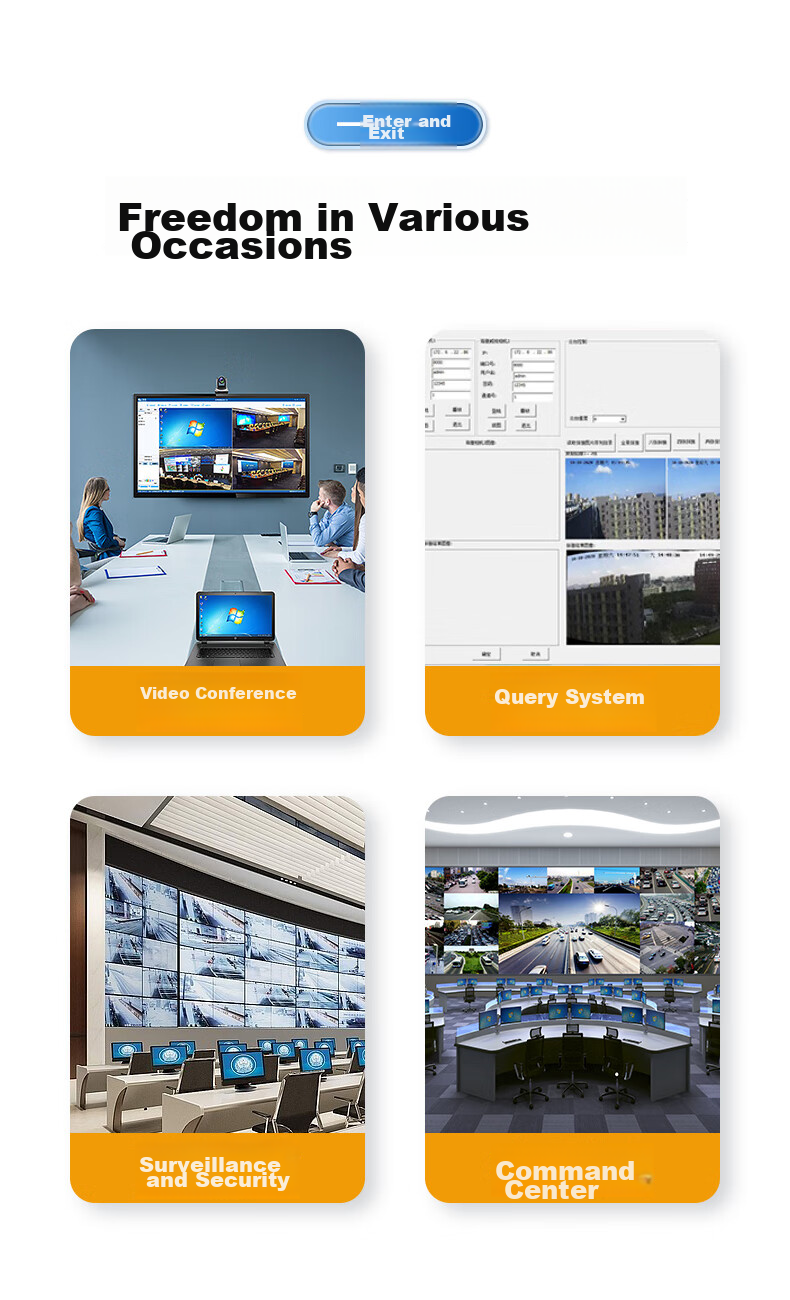 BIAZE Multi-Screen Treasure HDMI Video Picture Splicing Device, One Input Four Output Video Fusion Processor, High-Definition 4K@60Hz TV Screen Splicing Controller, 4-Channel Processor 9
