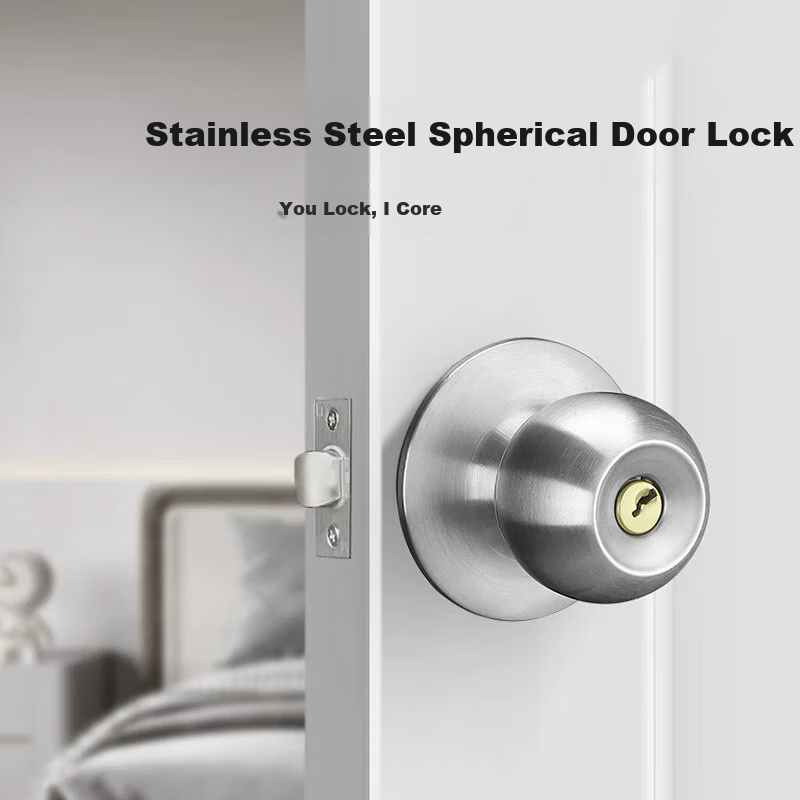 Chugong Spherical Lock Stainless Steel Door Lock Universal Model for Indoor Bedroom Wooden Doors Ball Lock with Double Latch 587 1