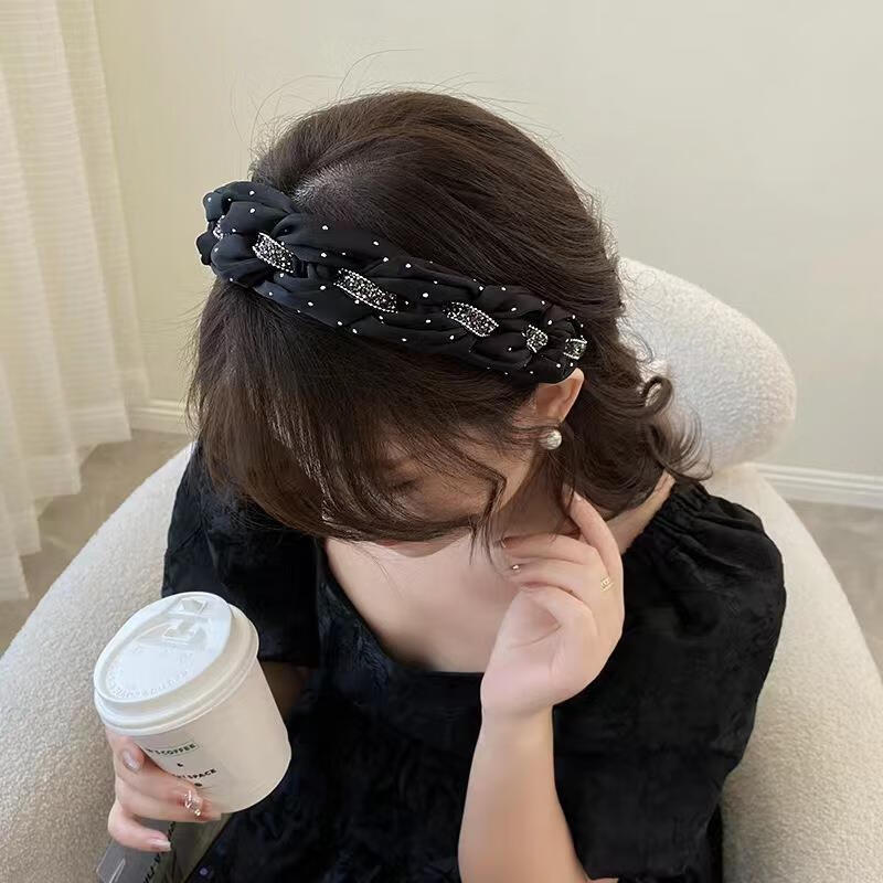 Royal Code Wide Headband for Women New Elegant Stylish High Crown Hairband Non-Tight Hair Accessory 7
