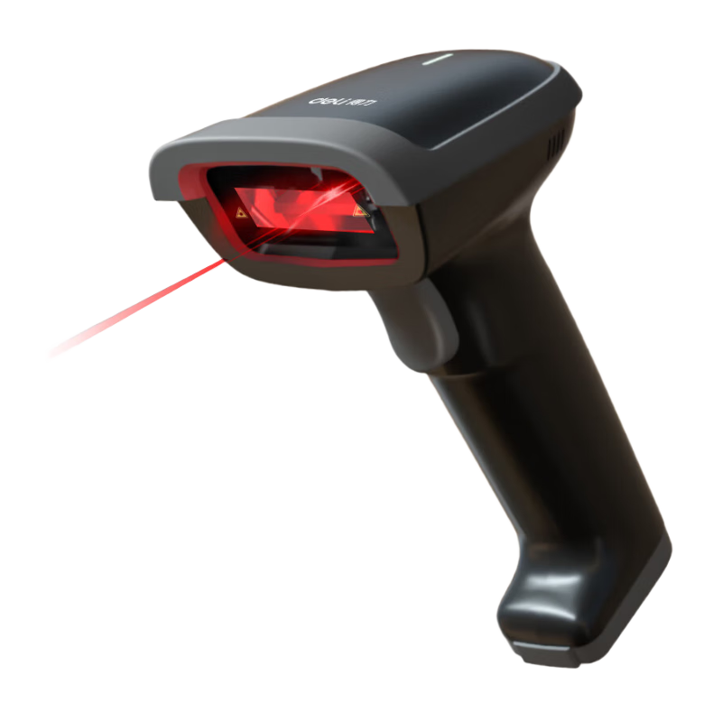 Deli Barcode Scanner, Wireless Scanning Gun, Pharmaceutical Traceability Logistics Query Express Delivery Product Inventory Spare Parts Warehouse Barcode Scanner, 1D Barcode Bluetooth Connection 14881B