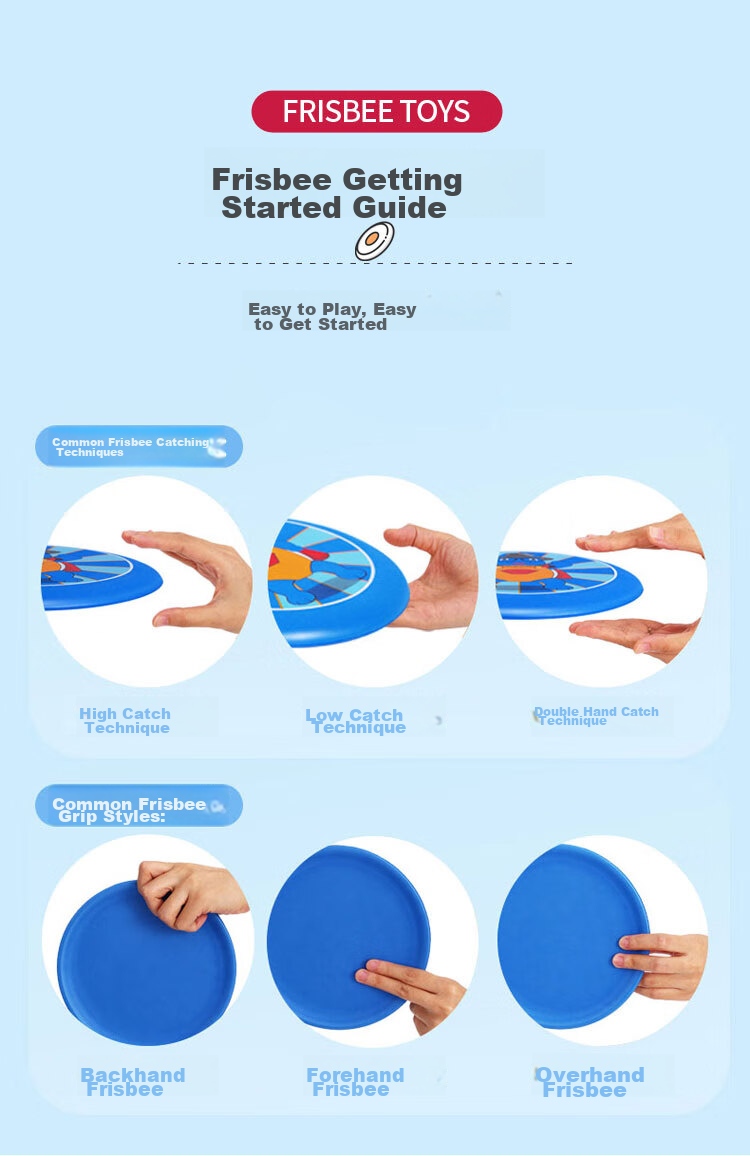 Martin Brother Children's Outdoor Toy Soft Frisbee with Glow-In Design, Youth Frisbee Toy for Boys And Girls, Birthday Gift 8