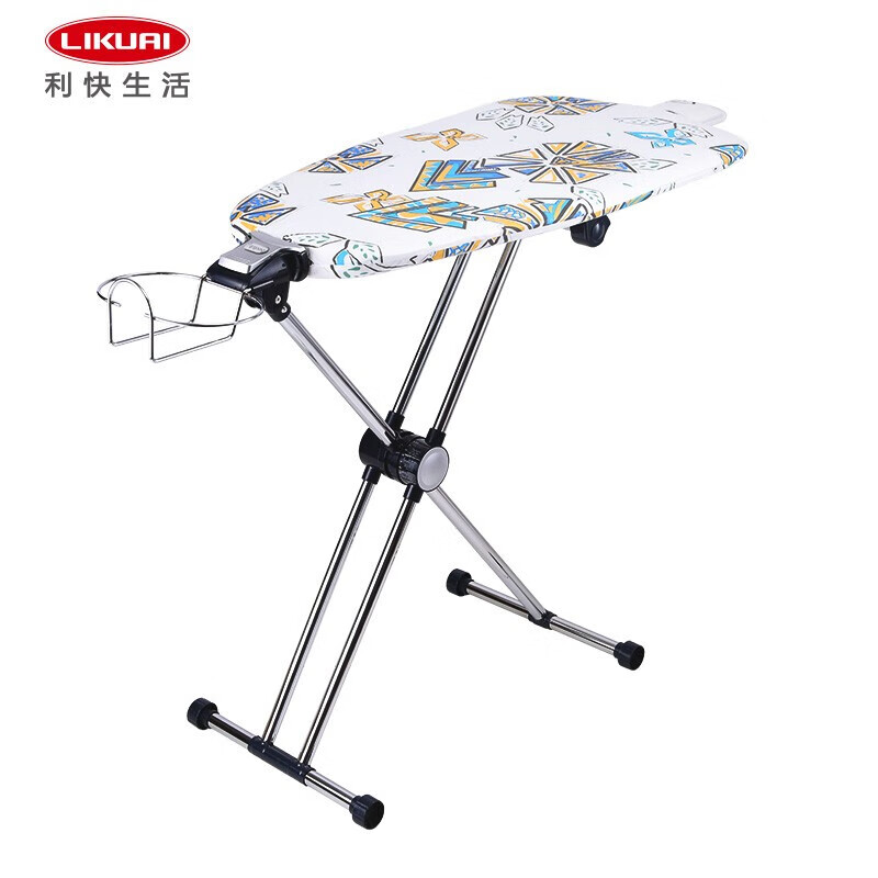 LIKUAI Korean Imported Ironing Board, Home Use Rotatable Flat And Hanging All-In Foldable Ironing Pad, Widened Versio