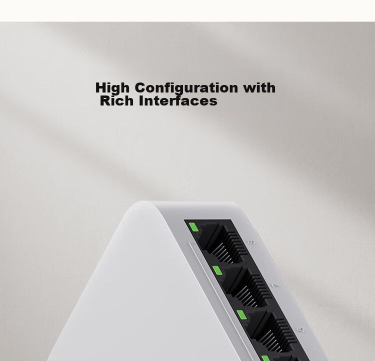 MI 2.5G Switch, 2.5G Electrical Ports *4 + 10G Optical Ports *2, Enterprise-Grade Gigabit Switch, Monitoring Network Cable Splitter, Flow Distributor 3