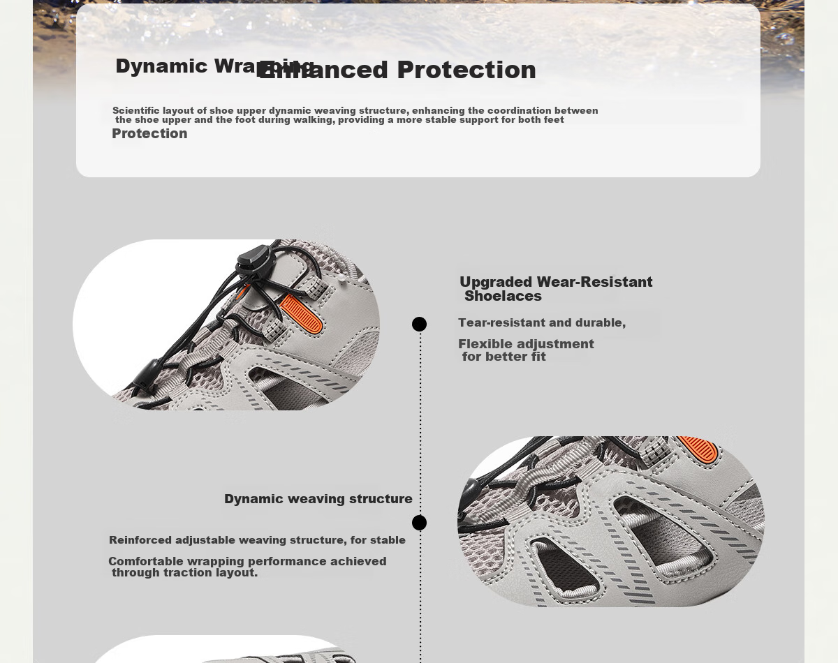 CAMEL Outdoor Stream Trekking Shoes for Men And Women, Summer 2025 Sports Sandals, Quick-Drying Water Shoes, Breathable Sneakers 3004 Size 38 5