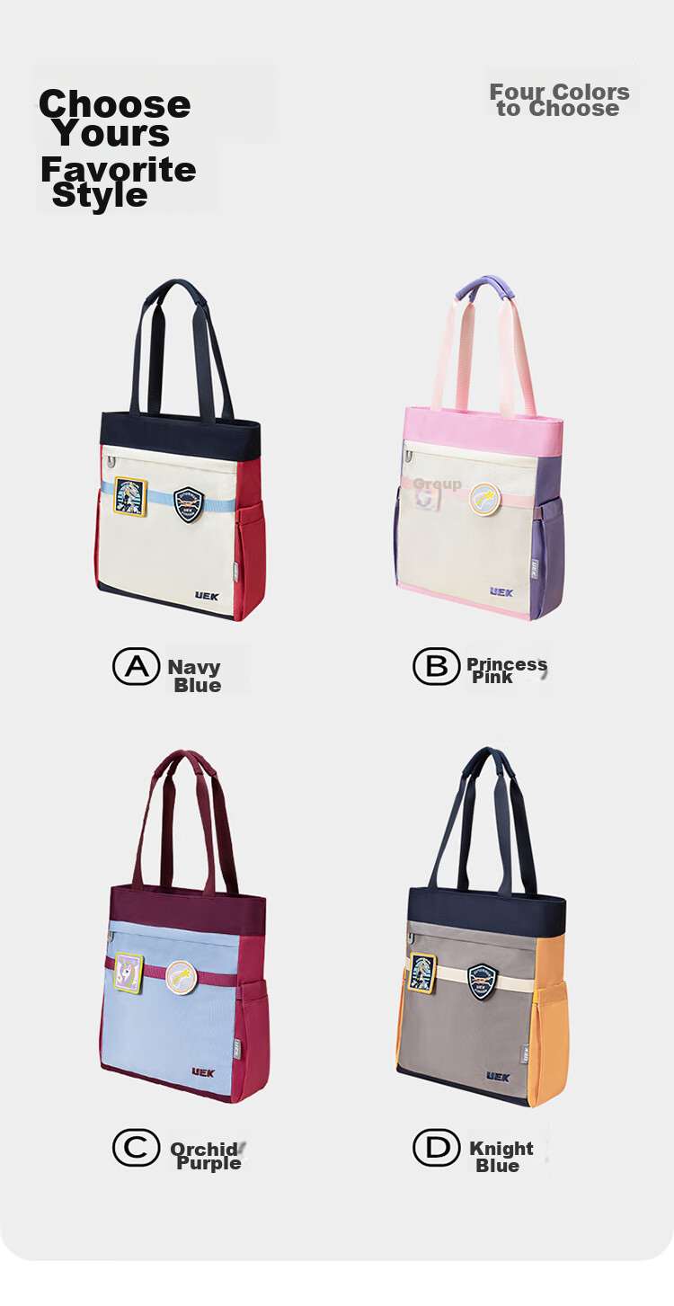 UEK Elementary School Tutoring Bag, Portable Children's Handbag, Cute After-School Bag, Crossbody Bag, Art Bag, Unicor 15