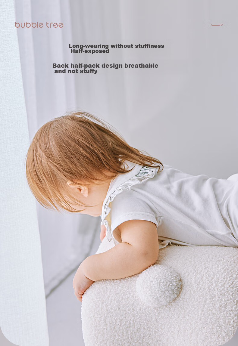 BUBBLE TREE Newborn Baby Cotton Bib Waterproof Anti-Spit-Up Petal Bib 28x30cm 5