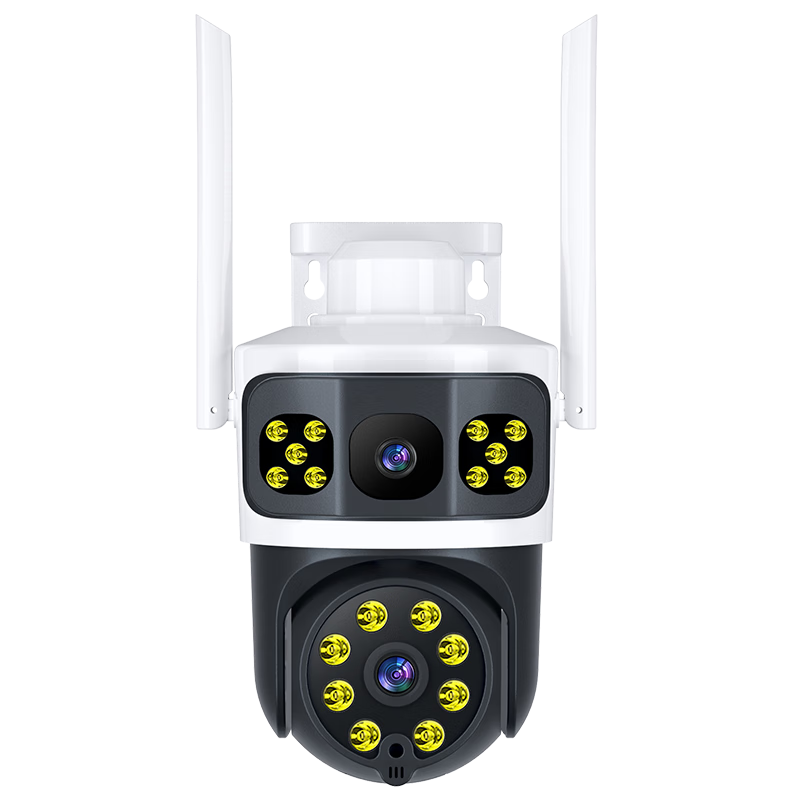 Newmine Wireless Home AI Camera, Remote Monitoring Via Smartphone, 360-Degree Coverage with Night Vision, Full-Color Panoramic Tracking, Voice Control, Waterproof Rotating Dome Camera for Rural And Outdoor Use