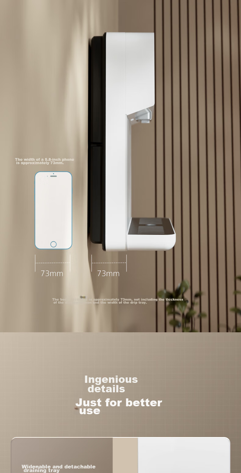PHILIPS Household Instant Hot Drinking Wall-Mounted Fast Heating Water Dispenser ADD4824, Compatible with Home Reverse Osmosis Water Purifier 9