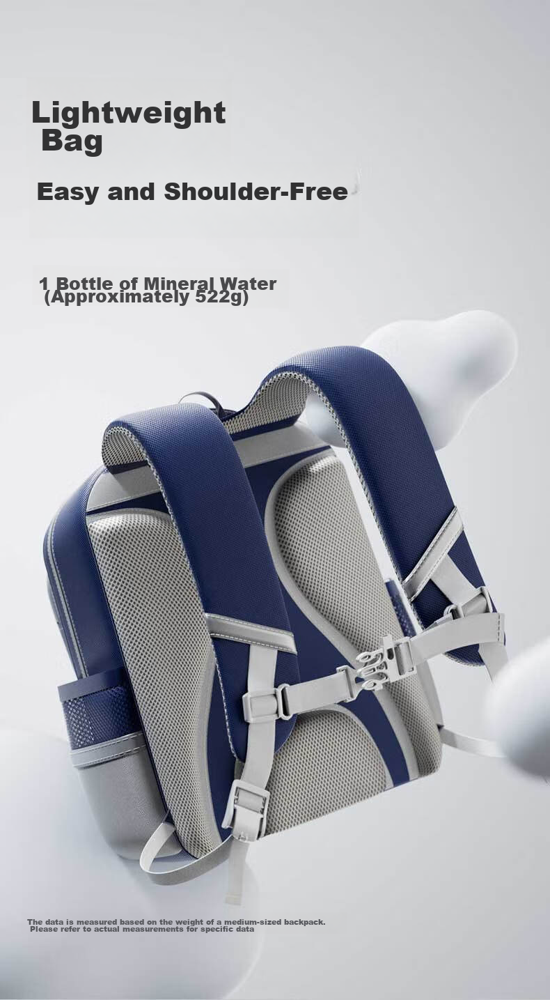 Deli Elementary School Backpack for Children, Boys And Girls, Sporty Simple Style, Large Capacity, Lightweight Backpack BB160 Blue-Large Size 4