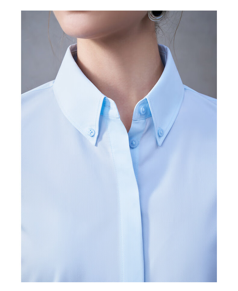 G2000 Women's Long Sleeve Modal Stretch Shirt with Complimentary Necklace, Four-Season Mall Style 10