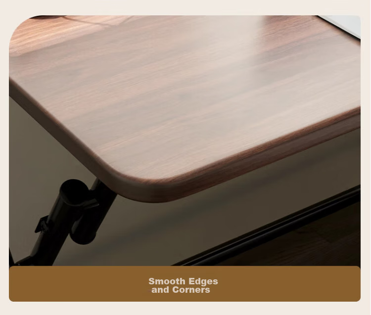 Jingcai Folding Table, Computer Desk, Simple Study Desk, Office Table JDZ10 Walnut 60*38cm Single Layer 14