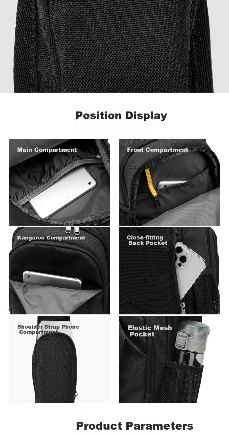ALPINT MOUNTAIN Er'mengdu 12L Commuter Crossbody Bag, Large Capacity Chest Bag, Sports Outdoor Hiking Cycling Pack, Trekking Backpack for Me 6