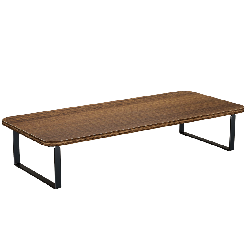 Brateck Beihu Monitor Riser Stand, Computer Stand Riser, Monitor Stand, Desktop Computer Stand, Laptop Stand, Desktop Base G600XS Walnut Brow