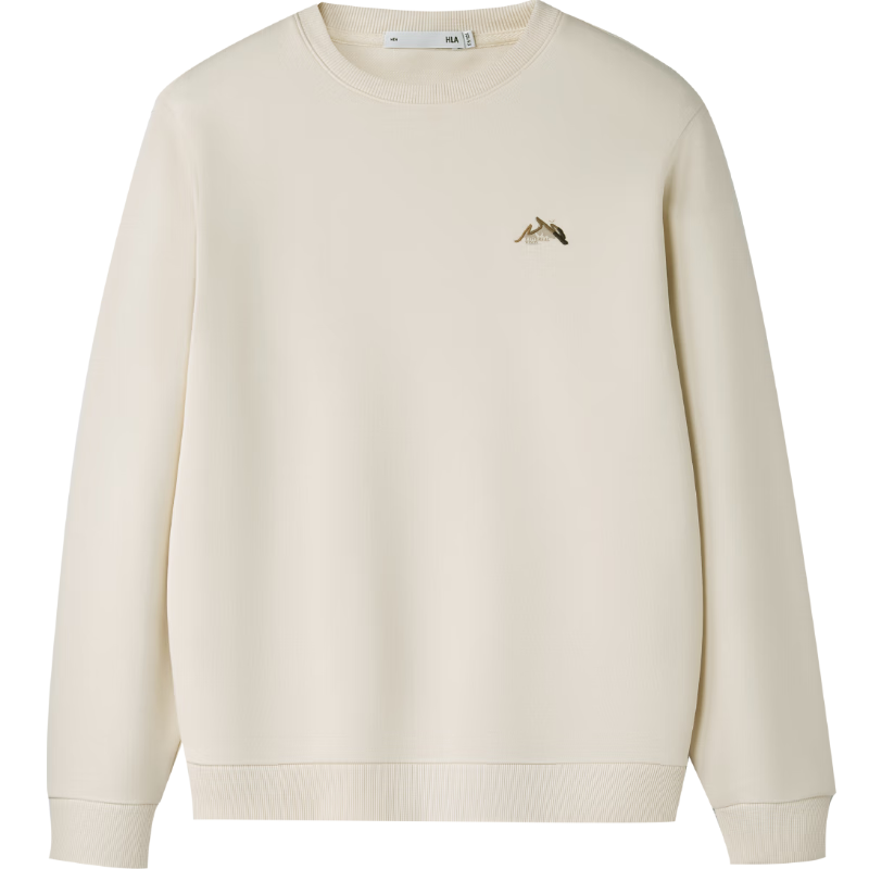 HLAHLA Men's Spring Sweatshirt 26 Mountains Not High Series Soft Crew Neck Long Sleeve New Year Edition