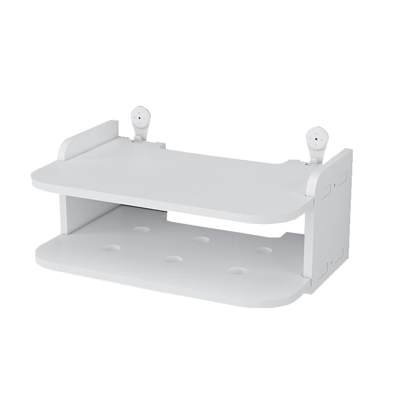 Jingjiayi Router Shelf, Wifi Storage Box, Set-Top Box Storage Rack, Wall-Mounted Organizer Shelf, No Drilling Required Bracket Support