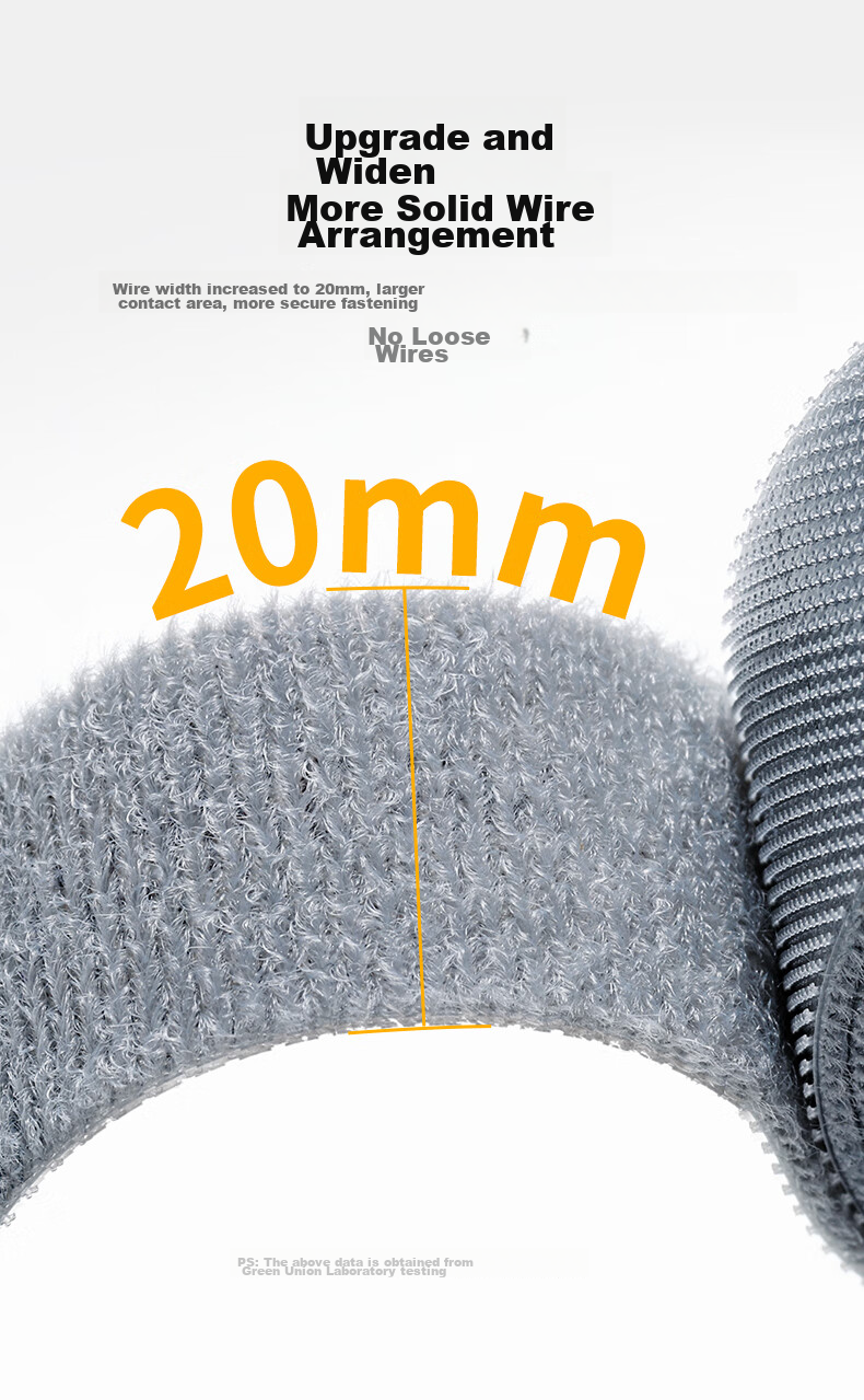 UGREEN Velcro Cable Ties, Self-Adhesive Nylon Zip Ties for Computer Cables, Data Cables, Earphones, Cable Management, No Drilling Required Cable Organizer, No Cutting Needed, 5 Meters Long 6
