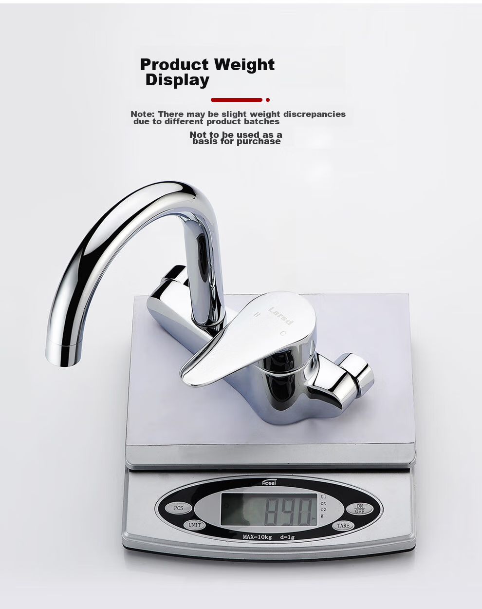 Larsd Wall-Mounted Kitchen Faucet, Hot And Cold Rotatable Sink Mixer Tap for Balcony, LD75022 11