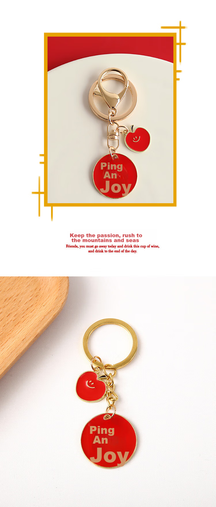 Youjia Liangpin Instant Money Keychain Little Horse Cartoon Pendant 3