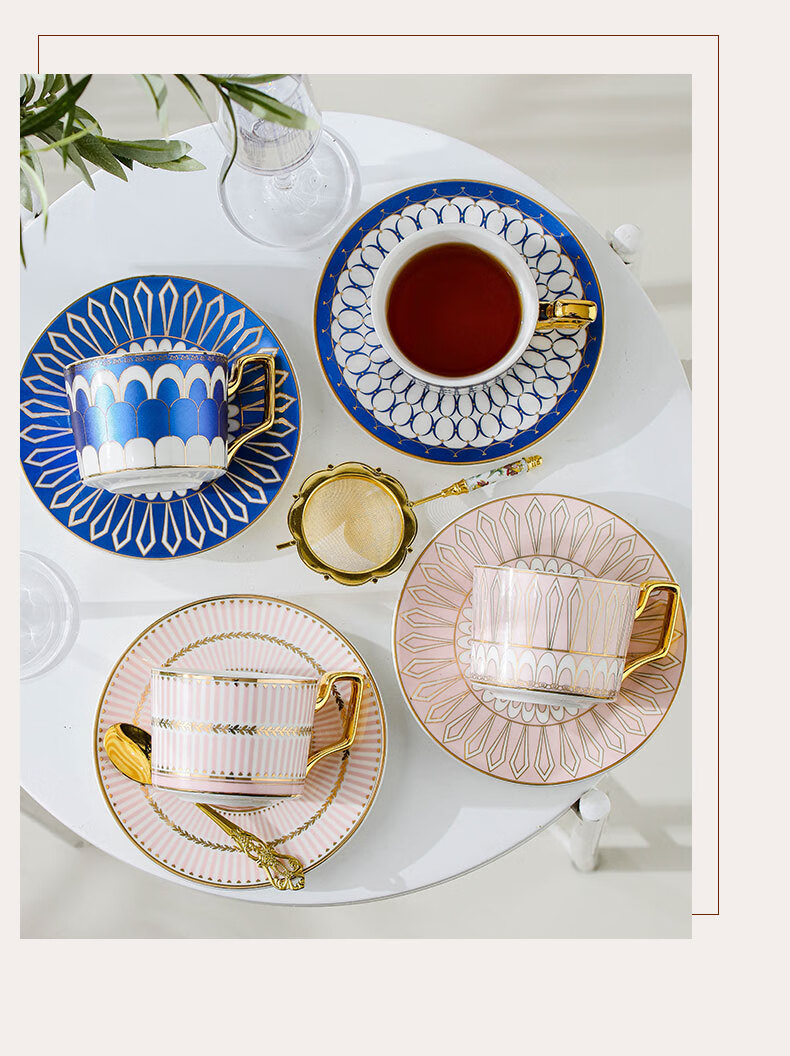 Vidsel Luxury Ceramic Coffee Cup and Saucer Gift Set High-Value Gift Box Couples Gift New Wedding Birthday Housewarming 4
