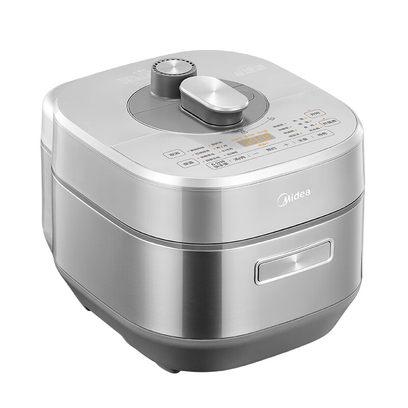 Midea Electric Pressure Cooker, 2200W High Power, 3D Heating, Ultra-Fast Tendering in 6 Minutes, Double Steel Inner Pot, High-Pressure Cooker MY-S5177K [ZMD Safe Series]