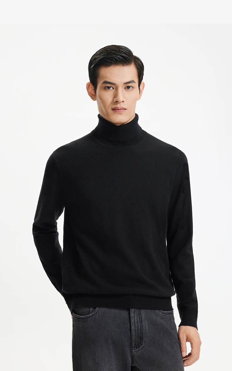 Goldlion Men's Simple Half-Zip Casual Knit Sweater with Cashmere/Wool, Fall/Winter 2025 11