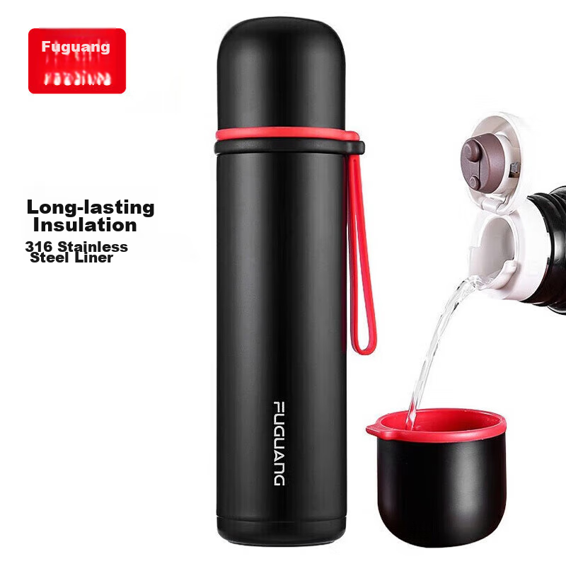 Fuguang Insulated Mug, 316 Stainless Steel, for Men And Women, Students, Dual-Use, Portable, Large Capacity, Vacuum Insulated, Outdoor Sports Bottle, Water Cup