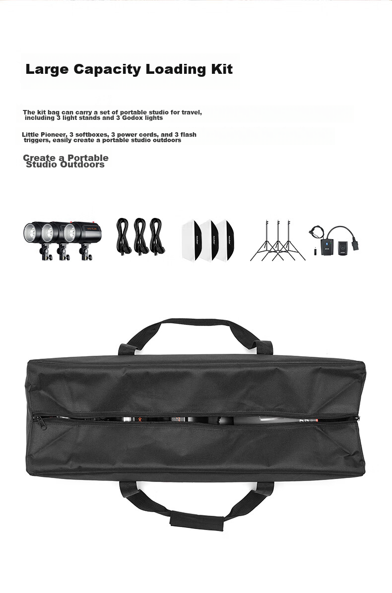 AMBITFUL Photography Light Stand Bag, Tripod Equipment Bracket, Portable Single-Shoulder Set, Shengni Flash Light Box Storage Bag, 74*24*17cm Storage Pouch 2